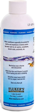 Fluker's 8 fluid ounce water treatment bottle for reptiles and amphibians