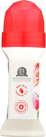 Crystal pomegranate natural deodorant bottle back instructions
