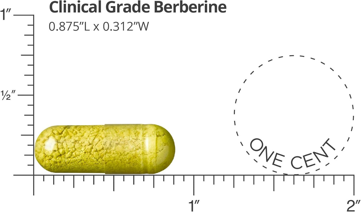 Dr. Whitaker Clinical Grade Berberine 500 mg supplement label details
