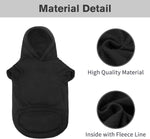 BINGPET pet winter sweatshirt security text back view