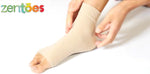 ZenToes sleeve showing the breathable moisture wicking material texture.
