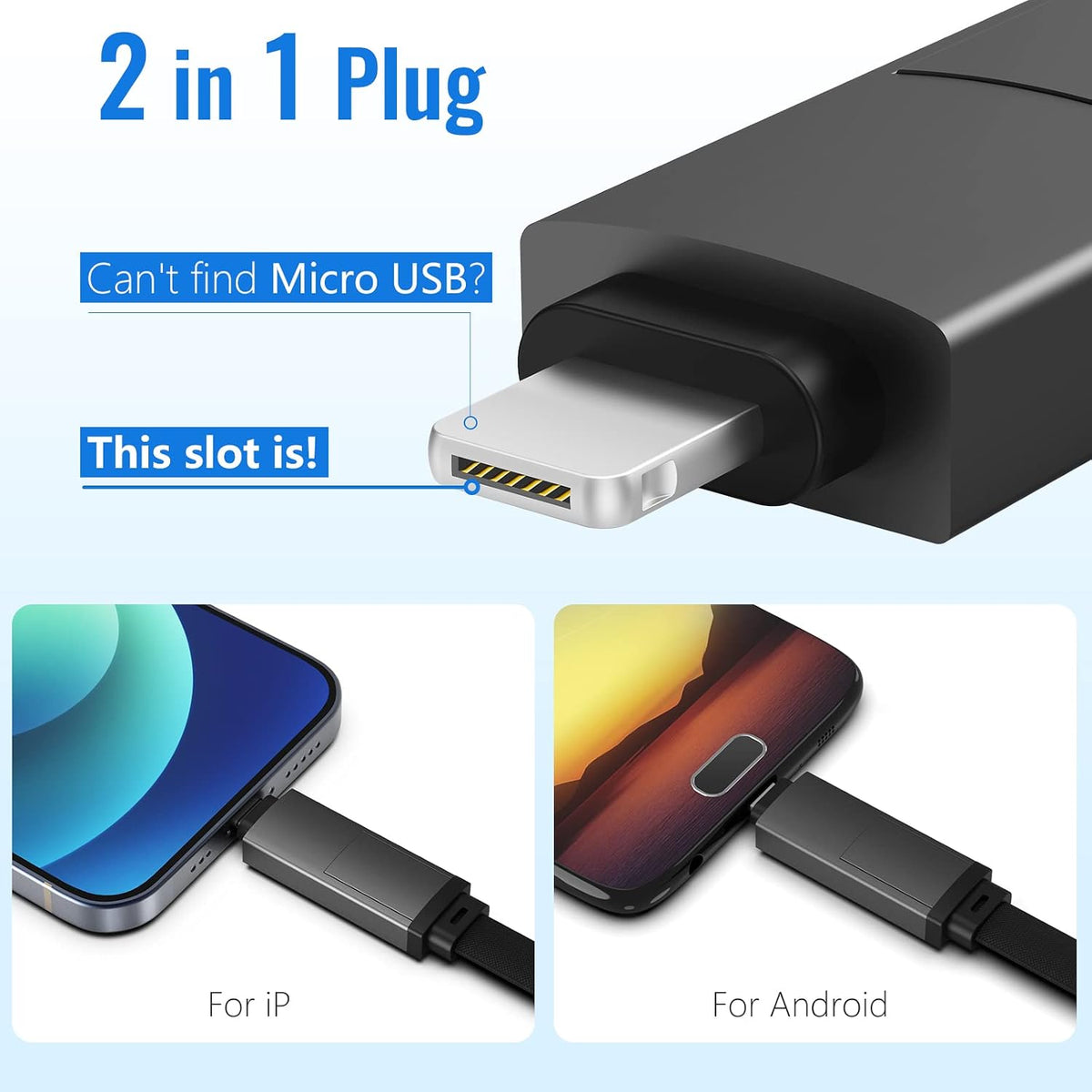 CHAFON 5 in 1 USB charger showing connectors and adapters