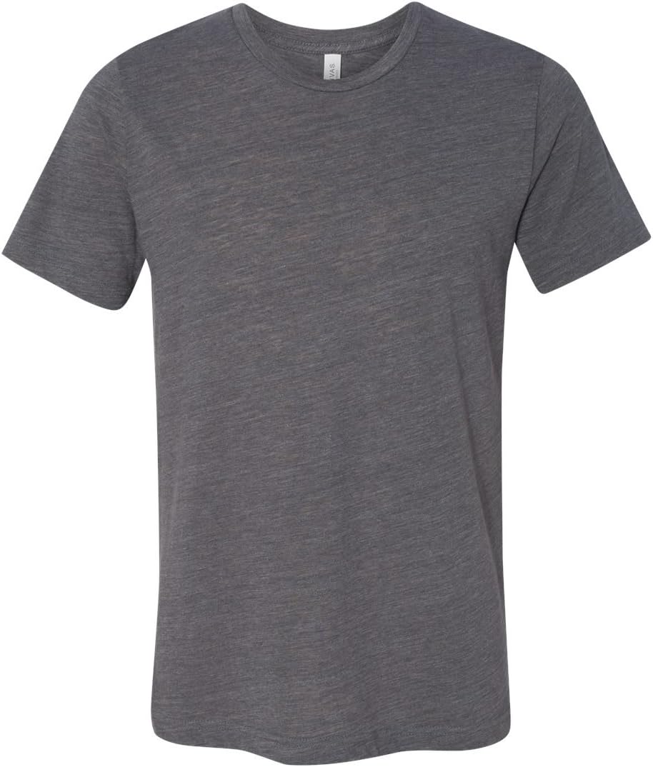 Bella+Canvas poly-cotton tee collar and tear away label view
