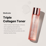 Medicube Triple Collagen Toner packaging and label detail