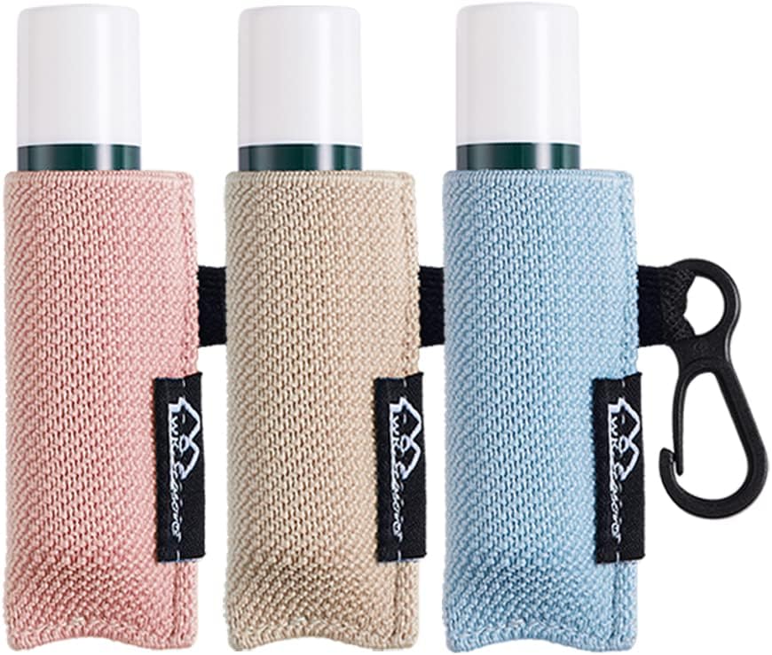 Wk Ieason lip balm holder keychain front view