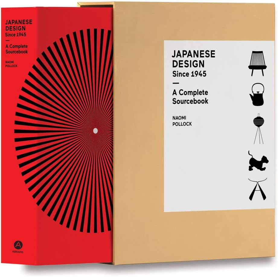 Abrams Books Japanese Design Since 1945 paperback front cover showing minimalist design.