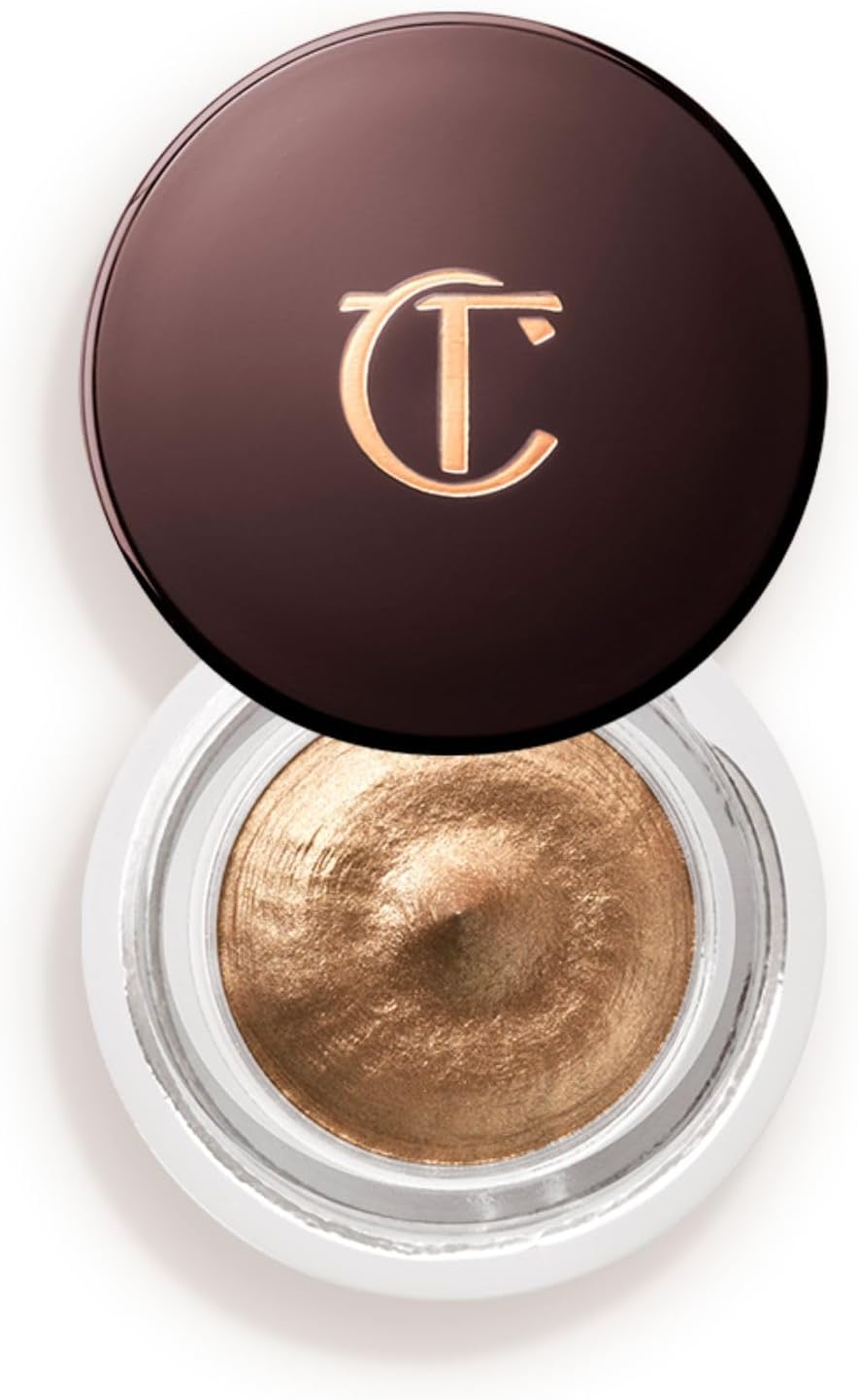 Side profile of Charlotte Tilbury cream eyeshadow jar
