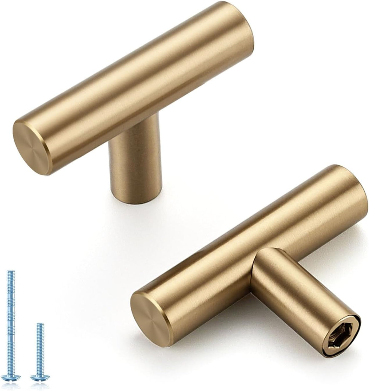 Home Edit 4-inch T-bar hardware close-up of smooth grip