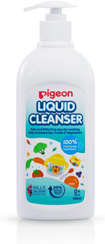 Pigeon Liquid Cleanser Naturals 700 ml | pH Friendly | No Added Color & Alcohol | Natural Baby Cleanser for Feeding Bottles, Accessories, Fruits & Vegetables - Image 1