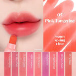 Long lasting smudge proof high pigment lip tint duo set packaging view