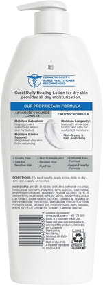 Curel Daily Healing Body Lotion for Dry Skin, Dermatologist Recommended Hydrating Body Lotion with Advanced Ceramides Complex, 13 Oz - Image 9