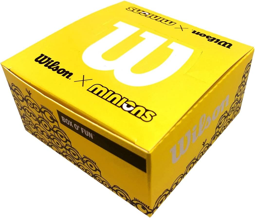 Open box displaying multiple assorted character tennis vibration dampeners