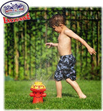 Imported kids summer backyard water toy spraying ten feet high on lawn