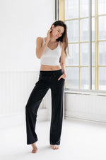 Yogipace active pants drawstring waistband detail