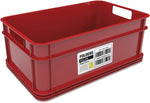 Avery ID label on plastic storage bin