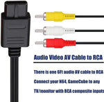 Side view of the sturdy molded strain relief connectors on the UIGOCLE six feet audio video cord.