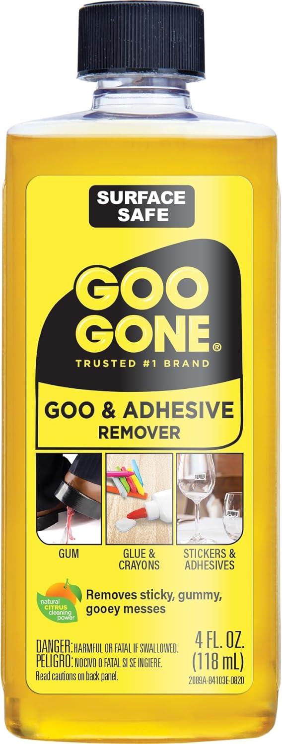 Goo Gone Original - 2 Ounce - Surface Safe Adhesive Remover Safely Removes Stickers Labels Decals Residue Tape Chewing Gum Grease Tar - Image 10