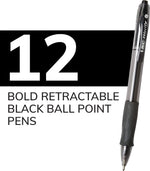 BIC Glide Bold retractable pens rubber grip angle