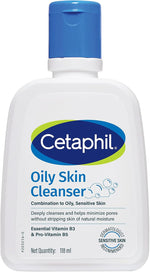 Cetaphil Oily Skin Cleanser front view face wash bottle