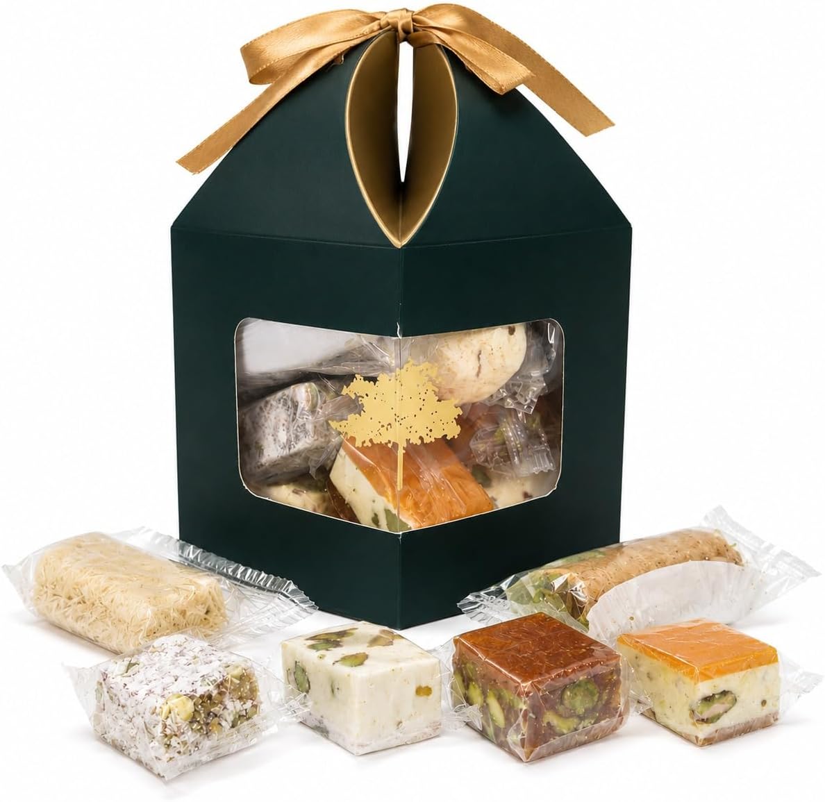 OMNIYA Delicacy Fancy Delight Nougat Candy front view premium gift box