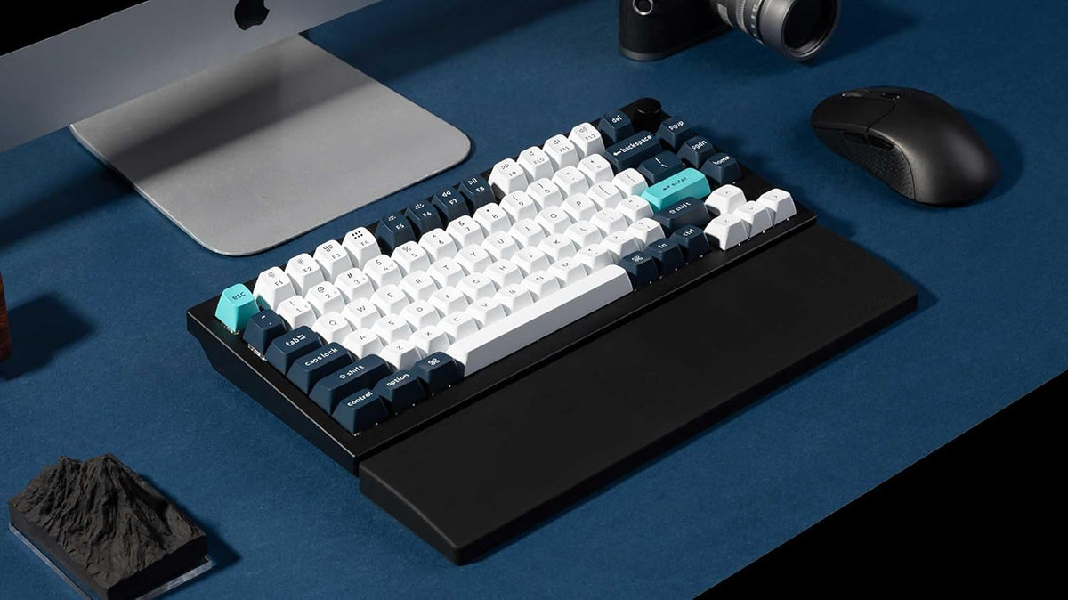 Keychron Silicone Wrist & Palm Rest, 12.89" Length - Supports 75% Compact Keyboard Series V1/V2/Q1/Q2/Q9 & Lemokey P1 (Pro/Max/HE) - Anti-Slip Base - Smooth & Washable - Black - Image 7