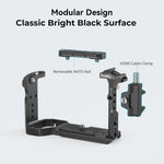 Ergonomic battery compartment hinged arm and grip contour