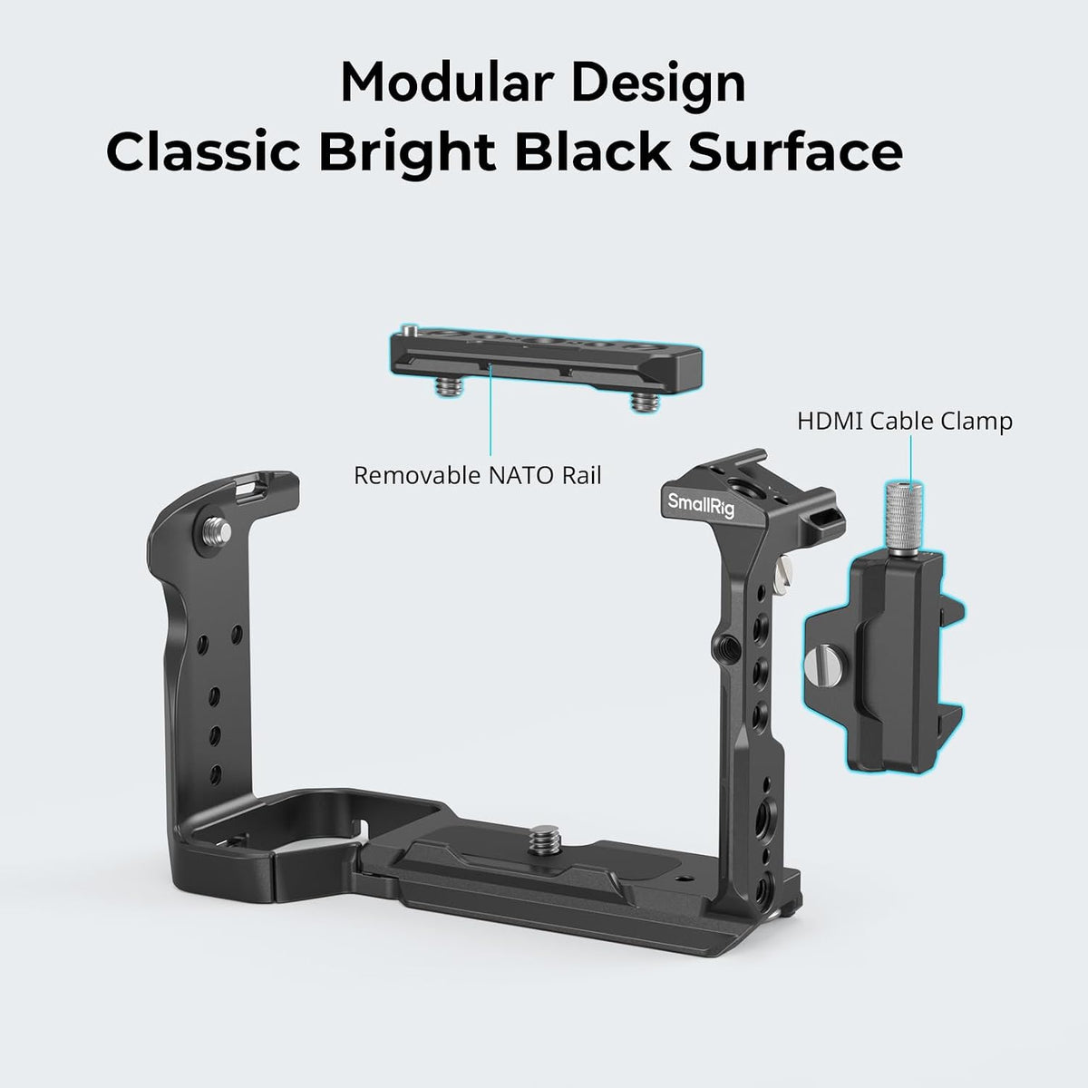 Ergonomic battery compartment hinged arm and grip contour