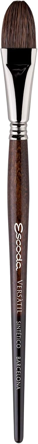 Escoda Versatil 1549 Series Artist Watercolor and Acrylic Paint Brush, Short Handle, Rigger, Size 10 - Image 10