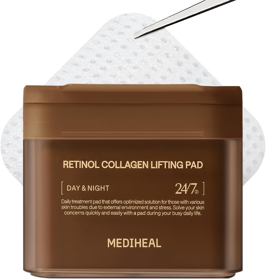 Mediheal Retinol Collagen Lifting Toner Pads front view authentic Korean skincare