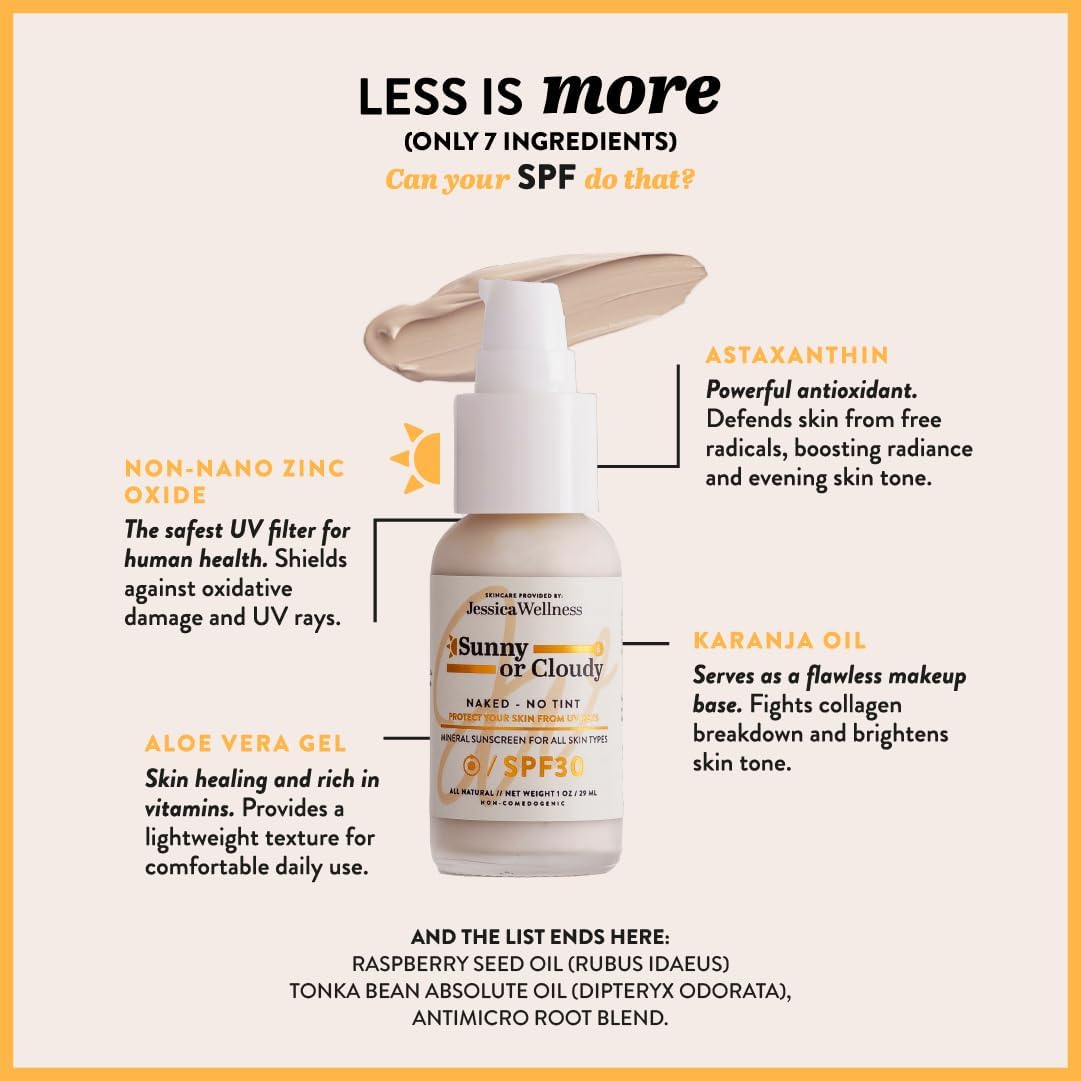 Jessica Wellness SPF 30 sunscreen pump dispenser