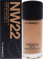 M.A.C Studio Fix Fluid NW22 front view of the bottle and packaging box