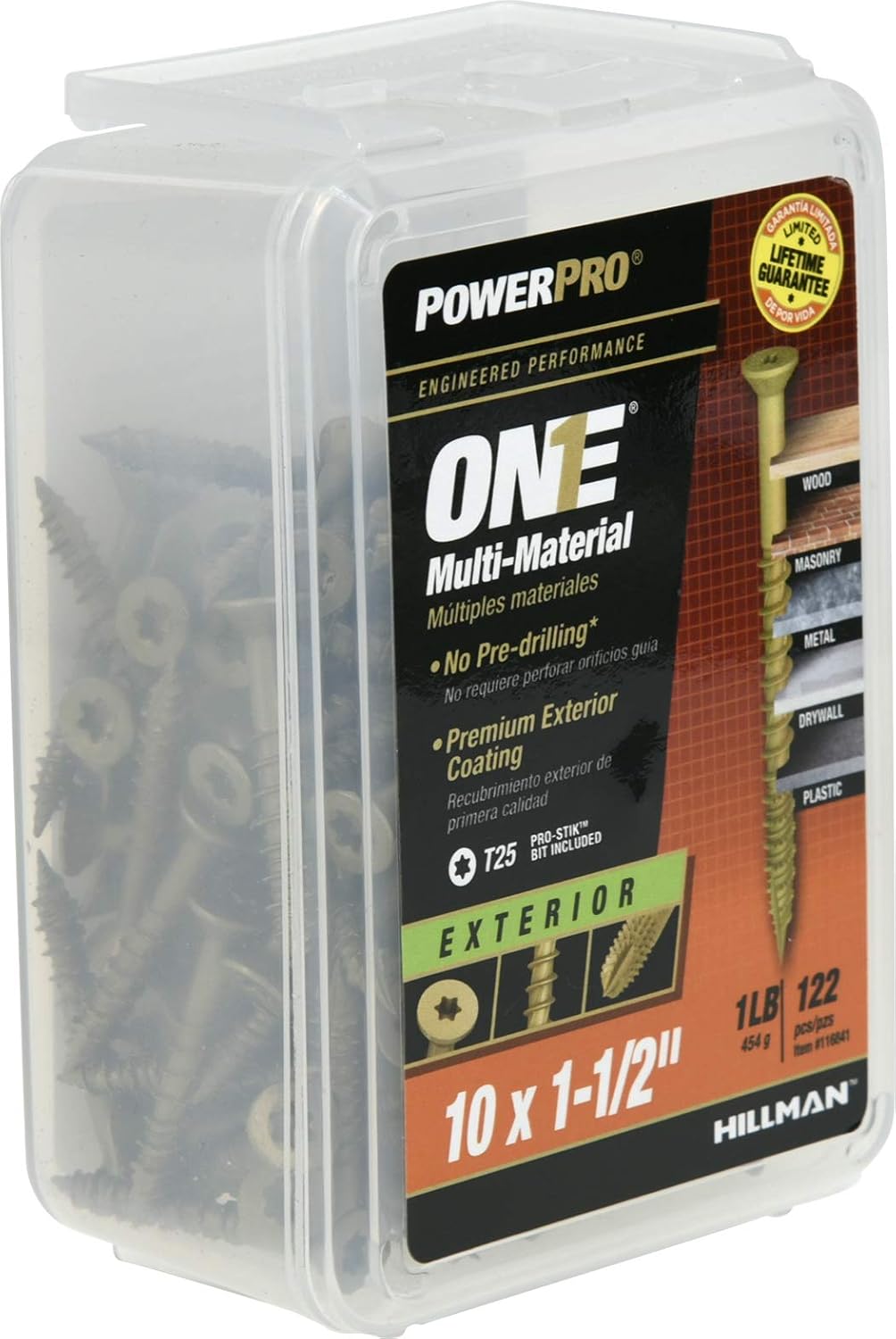 Power Pro screws reusable and stackable storage case