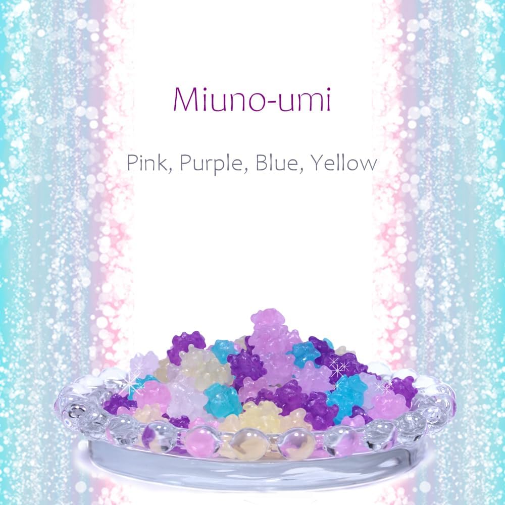 Mayca Moon traditional star sugar crystal confectionery showcasing the pink decorative ribbon.