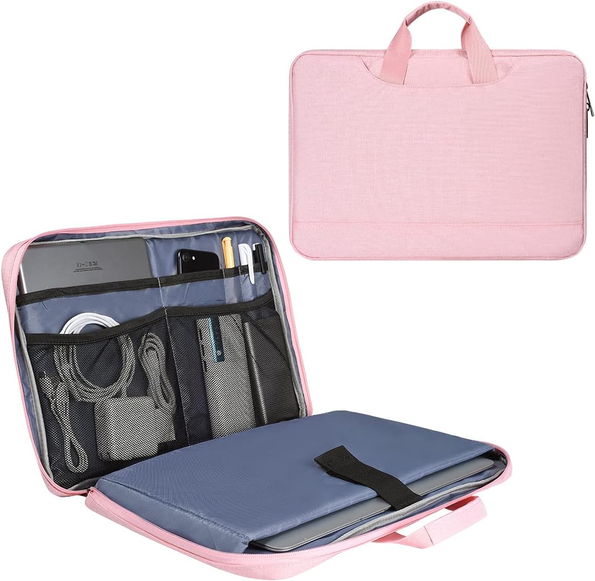ImComor women TSA laptop case pink front view