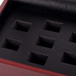 JunningGor cherry wood finish championship ring storage box top angle