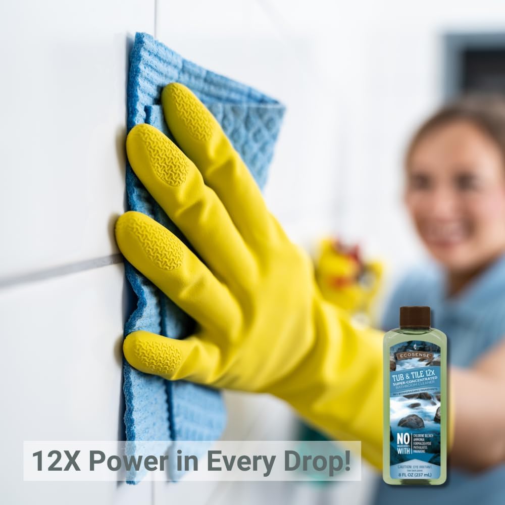 Melaleuca eco friendly bathroom cleaner packaging layout