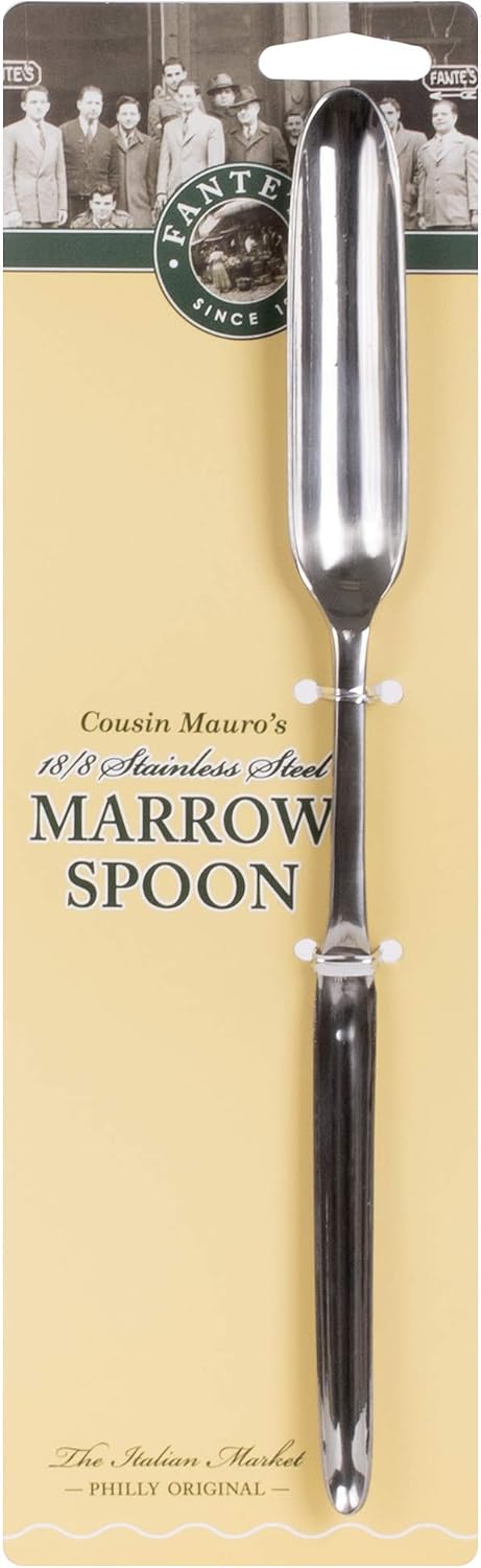 Fante's marrow spoon front view showing dual ends
