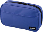 LIHIT LAB Large Capacity Triple Zipper Pencil Case For School Office College, Big Capacity 8 Compartments Pencil Bag Holder Adults Teen Boys Girls, Travel Cosmetics Storage, Jet Black (A7556-124) - Image 15