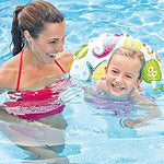 Intex swim ring demonstrating durable vinyl texture and print detail