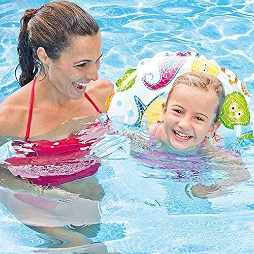 Intex swim ring demonstrating durable vinyl texture and print detail