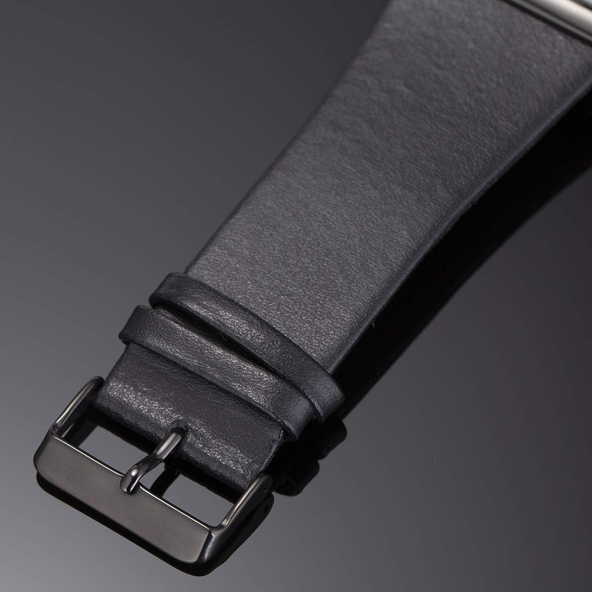 Sibosun square dial watch crown and case profile perspective