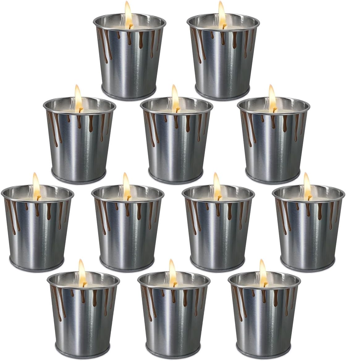 Citronella Candles 6/12 Pack, Outdoor Indoor Scented Candles with Pure Citronella Essential Oil and Natural Soy Wax, Long Lasting Burning for Home Garden Patio Balcony - Image 9
