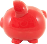 Child to Cherish Ceramic Piggy Bank Red side angle display