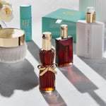 Imported Youth-Dew Eau de Parfum bottle showing pleated glass design