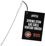 Brushtech spring stem gas grill venturi brush front view