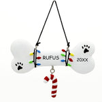 Dibsies dog bone holiday keepsake featuring Number 1 Dog heart charm