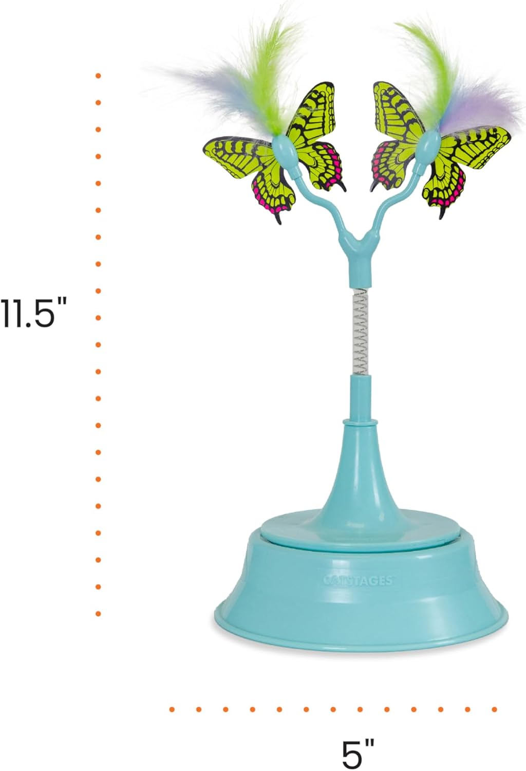 Catstages 2-in-1 bouncy flutter bug toy lifestyle display