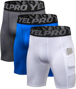 Queerier Mens Compression Shorts 3 Pack Spandex Running Shorts Sports Workout Base Layer Underwear Athletic Shorts - Image 10