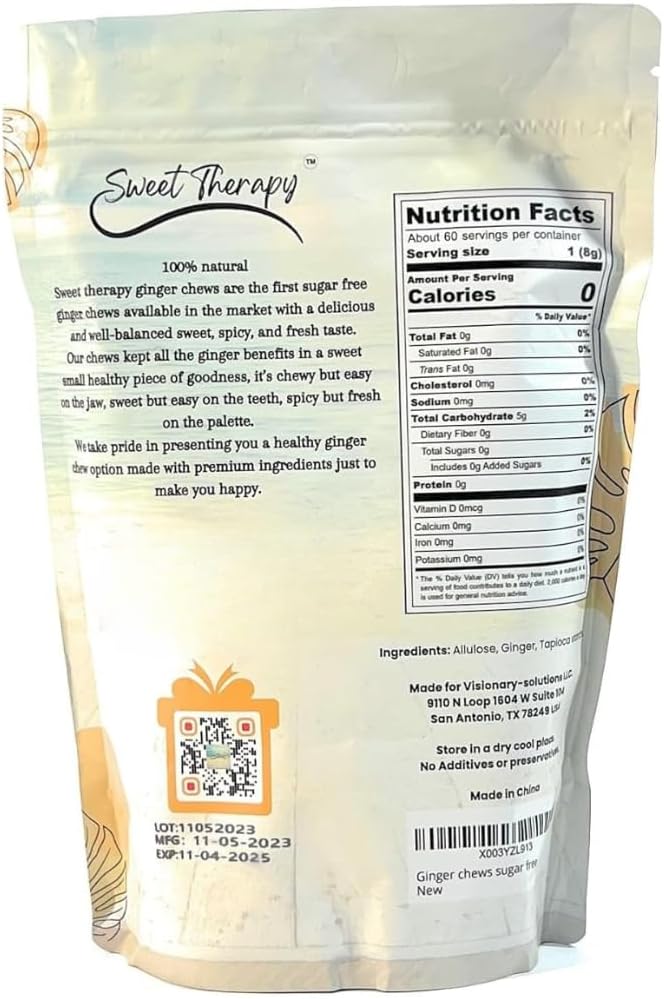 Sweet Therapy keto friendly healthy snacks original flavor ginger candy