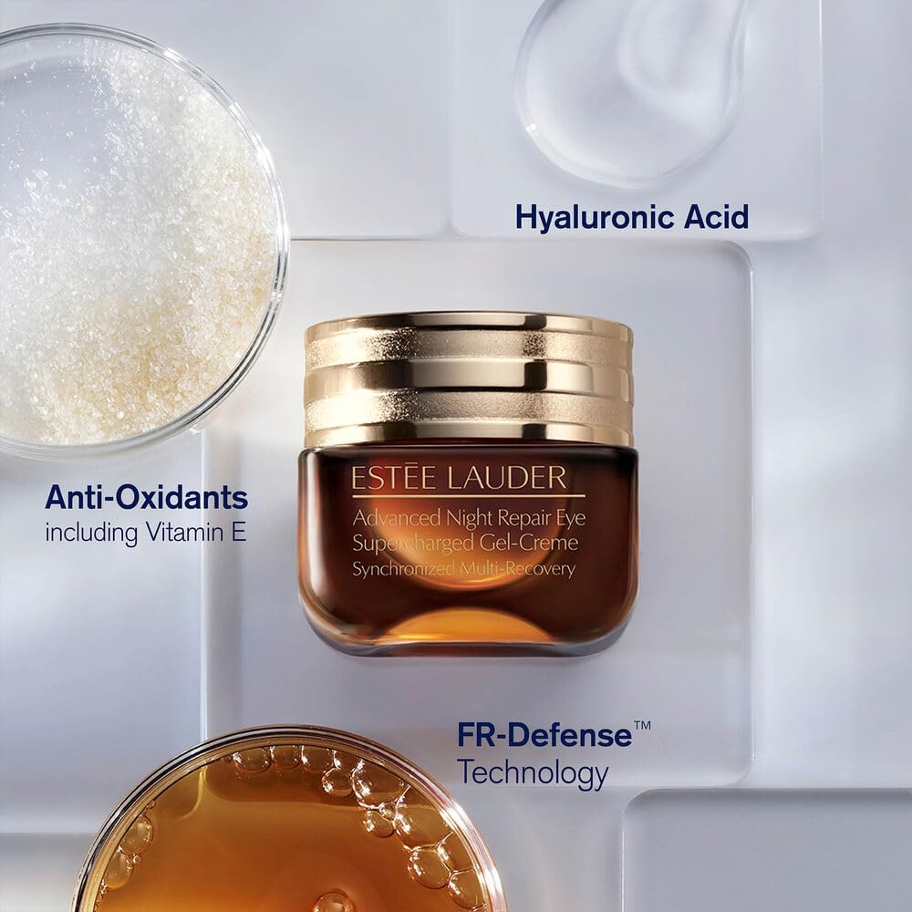 Estée Lauder synchronized multi-recovery complex packaging showing clear branding and ingredients list